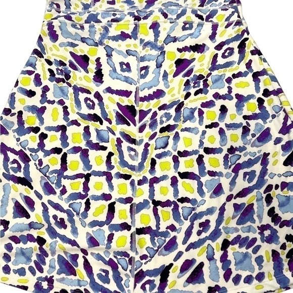 Title Nine Dress Medium Geometric Abstract Print Sleeveless Dress Zip Pocket - Picture 7 of 8